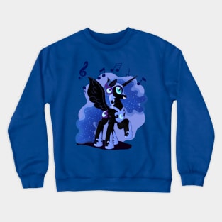 Nightmare Moon with Headphones Crewneck Sweatshirt